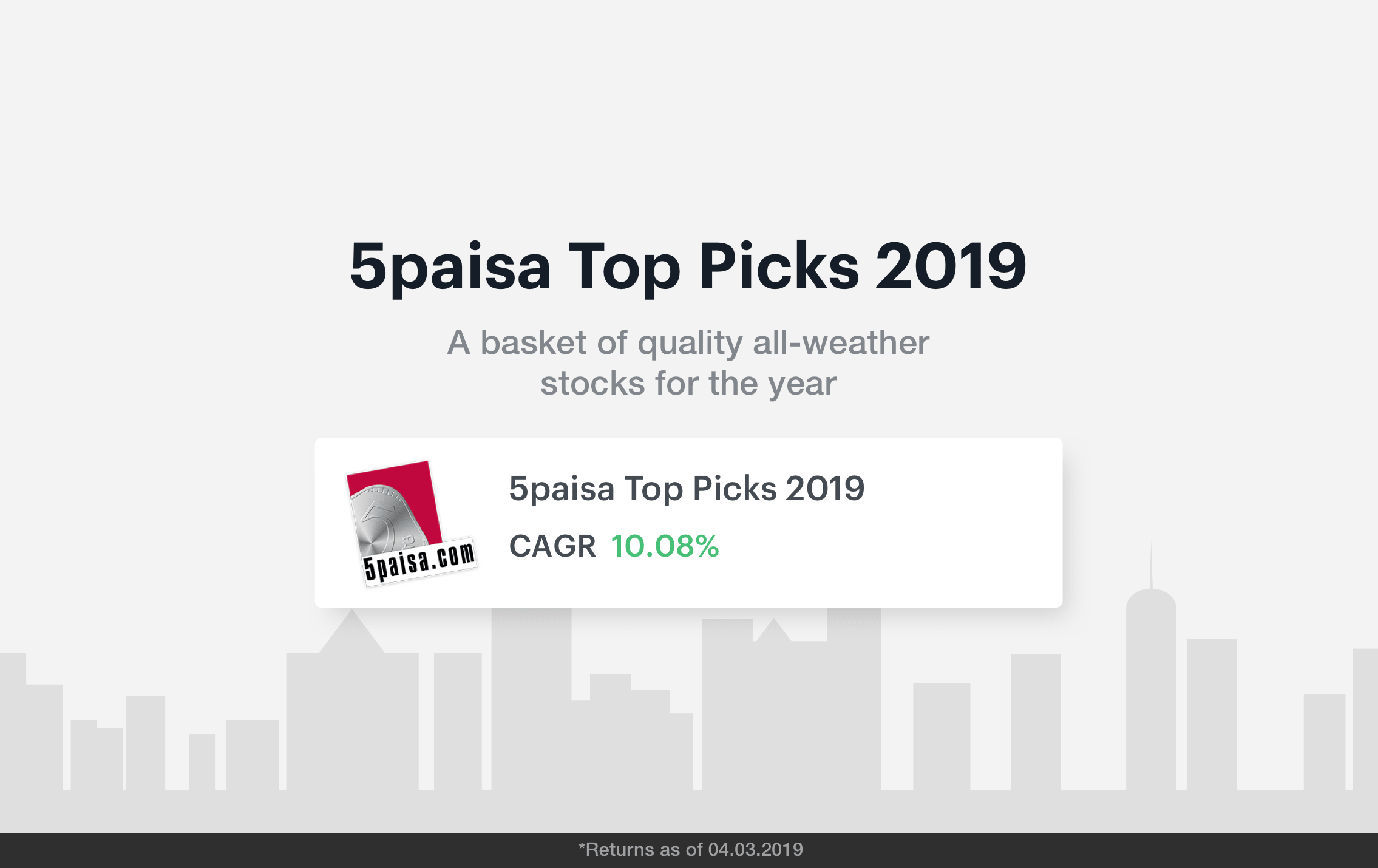 5paisa’s Favourites for 2019