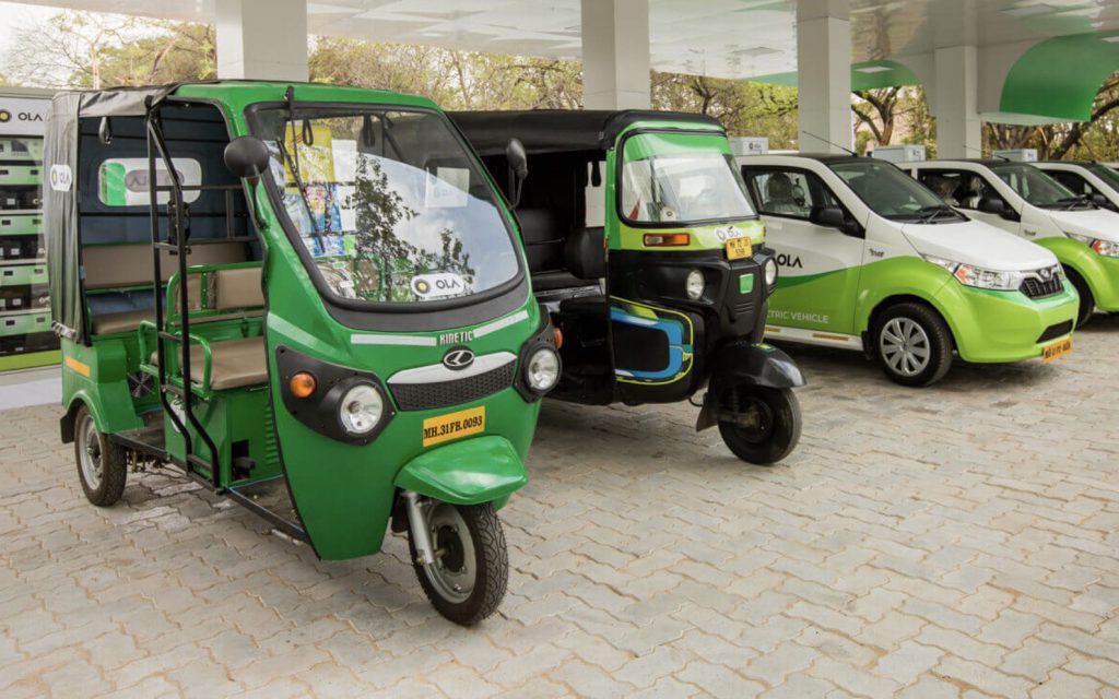 Ola Electric's e-autos, 4-wheelers, and charging station at Nagpur