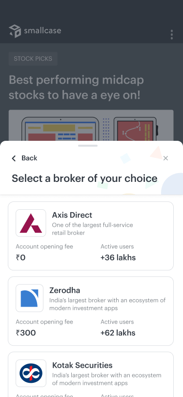 Selecting the Axis bank as broker for demat account registration